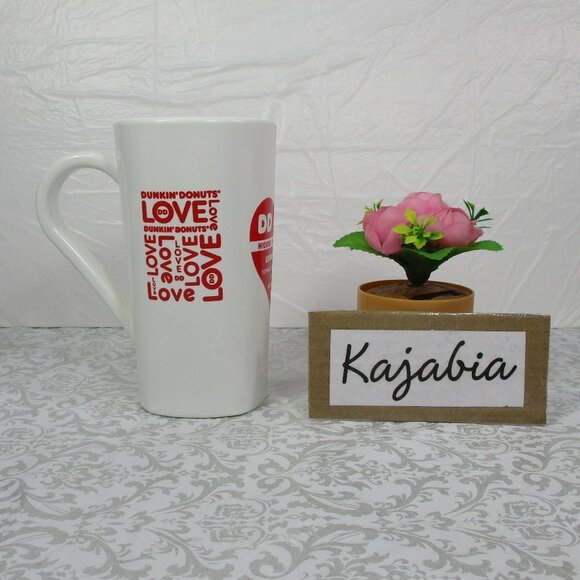 Dunkin' Donuts Other - DUNKIN' DONUTS White Hidden Heart Cup